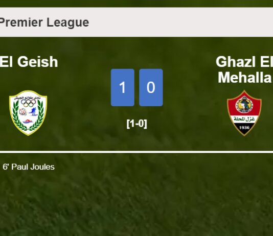 El Geish conquers Ghazl El Mehalla 1-0 with a goal scored by P. Joules