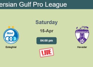 How to watch Esteghlal vs. Havadar on live stream and at what time