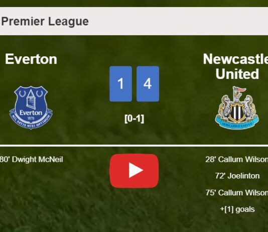 Newcastle United beats Everton 4-1. HIGHLIGHTS