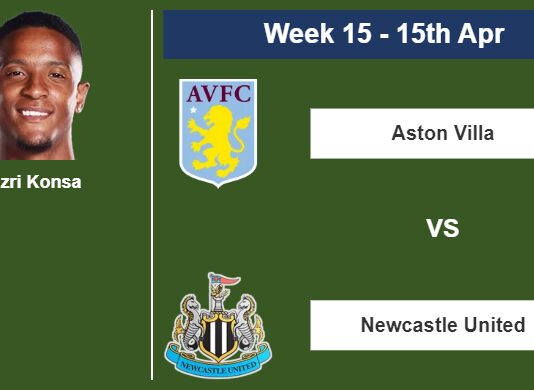 FANTASY PREMIER LEAGUE. Ezri Konsa statistics before facing Newcastle United on Saturday 15th of April for the 15th week.