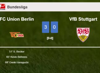 FC Union Berlin prevails over VfB Stuttgart 3-0