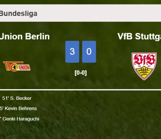FC Union Berlin prevails over VfB Stuttgart 3-0