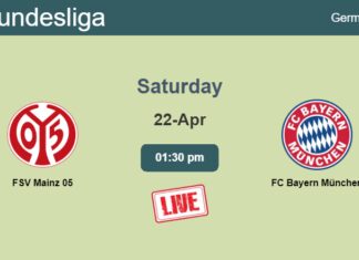 How to watch FSV Mainz 05 vs. FC Bayern München on live stream and at what time