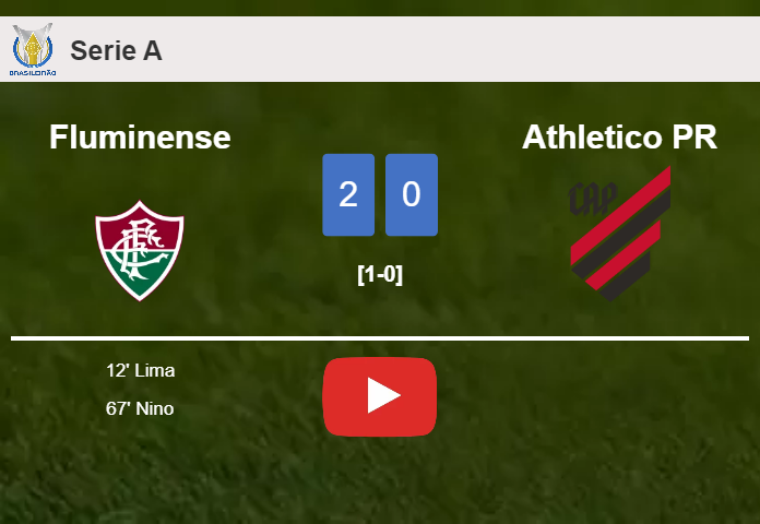Fluminense beats Athletico PR 2-0 on Saturday. HIGHLIGHTS