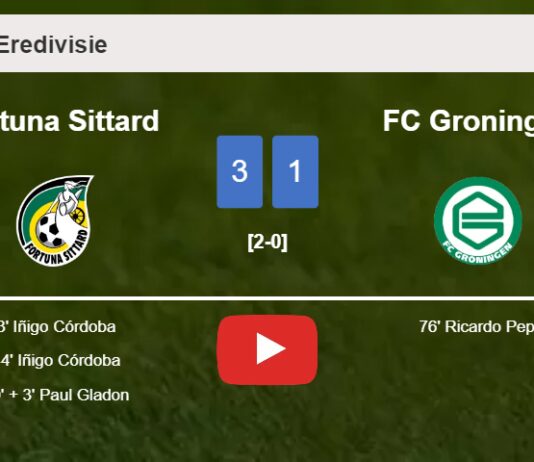 Fortuna Sittard tops FC Groningen 3-1. HIGHLIGHTS