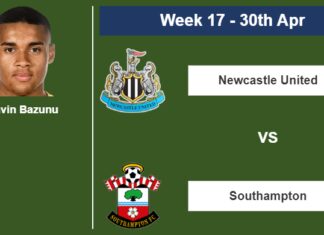 FANTASY PREMIER LEAGUE. Gavin Bazunu statistics before playing vs Newcastle United on Sunday 30th of April for the 17th week.