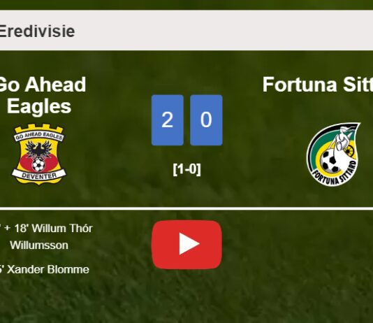 Go Ahead Eagles conquers Fortuna Sittard 2-0 on Sunday. HIGHLIGHTS