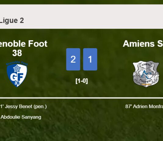Grenoble Foot 38 snatches a 2-1 win against Amiens SC