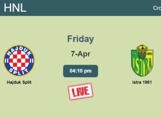 How to watch Hajduk Split vs. Istra 1961 on live stream and at what time