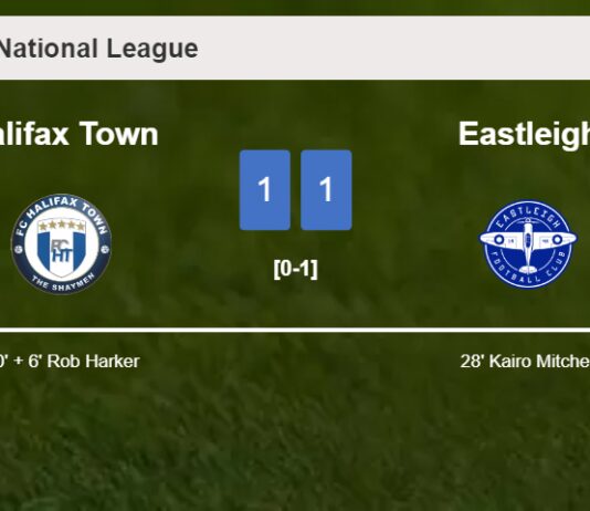 Halifax Town snatches a draw against Eastleigh