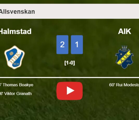 Halmstad beats AIK 2-1. HIGHLIGHTS
