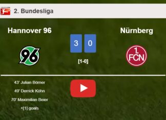 Hannover 96 overcomes Nürnberg 3-0. HIGHLIGHTS