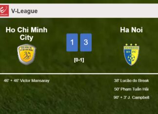 Ha Noi conquers Ho Chi Minh City 3-1
