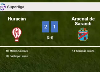 Huracán recovers a 0-1 deficit to prevail over Arsenal de Sarandi 2-1