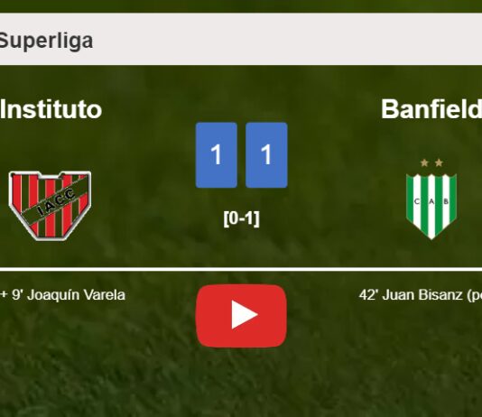 Instituto grabs a draw against Banfield. HIGHLIGHTS