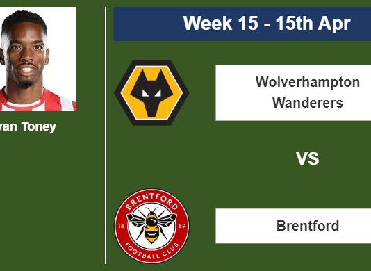 FANTASY PREMIER LEAGUE. Ivan Toney statistics before facing Wolverhampton Wanderers on Saturday 15th of April for the 15th week.