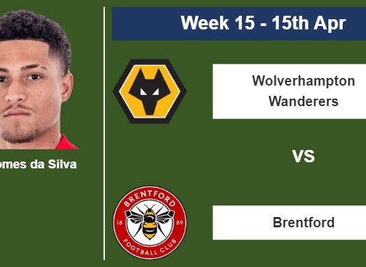 FANTASY PREMIER LEAGUE. J. Gomes da Silva statistics before facing Brentford on Saturday 15th of April for the 15th week.