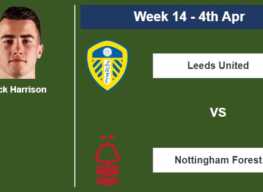 FANTASY PREMIER LEAGUE. Jack Harrison statistics before facing Nottingham Forest on Tuesday 4th of April for the 14th week.