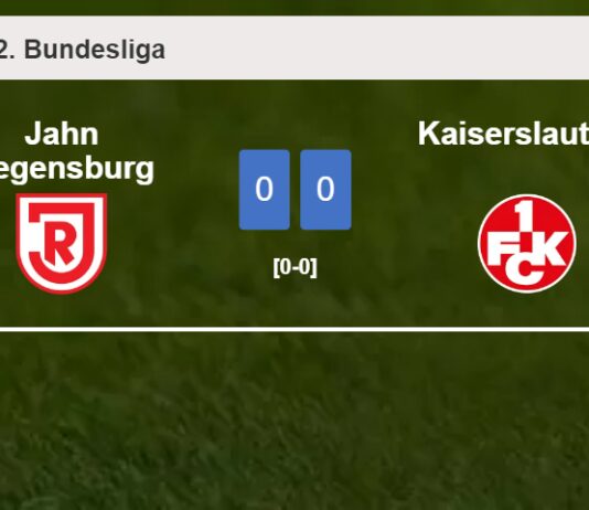 Jahn Regensburg draws 0-0 with Kaiserslautern on Sunday
