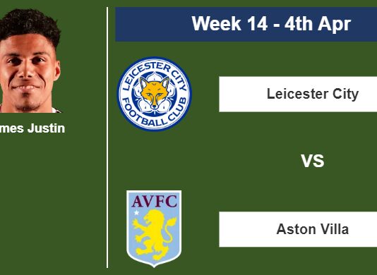 FANTASY PREMIER LEAGUE. James Justin statistics before facing Aston Villa on Tuesday 4th of April for the 14th week.