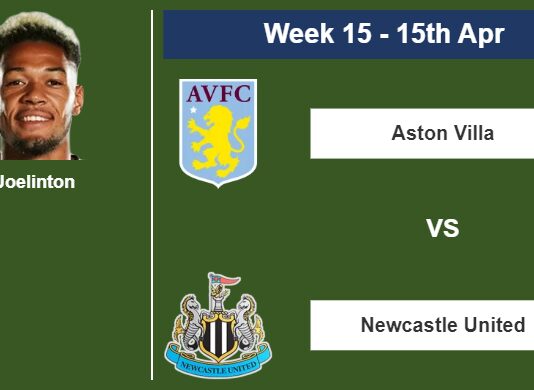 FANTASY PREMIER LEAGUE. Joelinton statistics before facing Aston Villa on Saturday 15th of April for the 15th week.