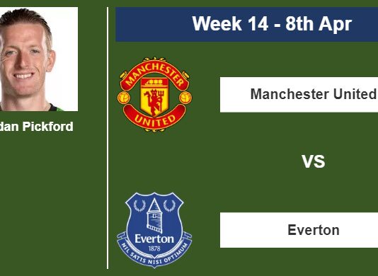 FANTASY PREMIER LEAGUE. Jordan Pickford statistics before facing Manchester United on Saturday 8th of April for the 14th week.