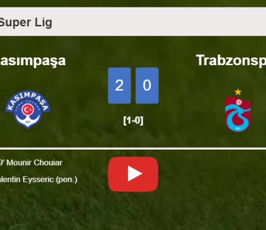 Kasımpaşa prevails over Trabzonspor 2-0 on Saturday. HIGHLIGHTS