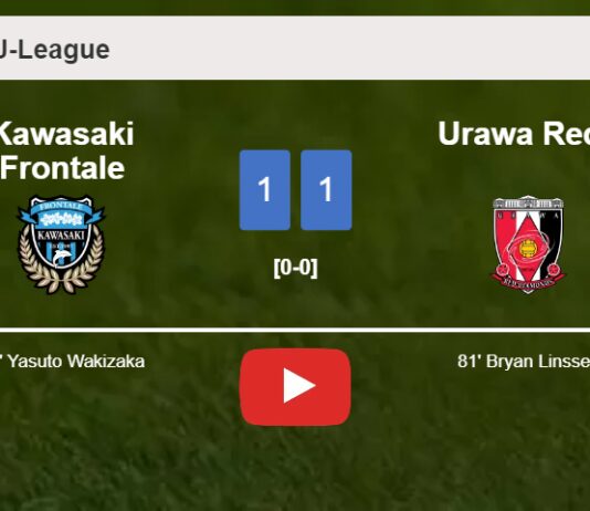 Kawasaki Frontale and Urawa Reds draw 1-1 on Sunday. HIGHLIGHTS
