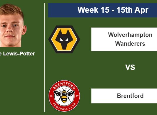 FANTASY PREMIER LEAGUE. Keane Lewis-Potter statistics before facing Wolverhampton Wanderers on Saturday 15th of April for the 15th week.