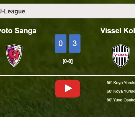 Vissel Kobe conquers Kyoto Sanga 3-0. HIGHLIGHTS