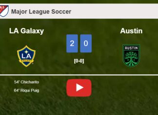 LA Galaxy tops Austin 2-0 on Saturday. HIGHLIGHTS