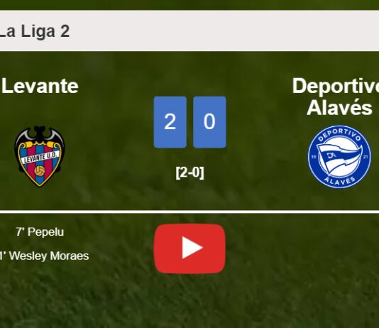 Levante defeats Deportivo Alavés 2-0 on Saturday. HIGHLIGHTS
