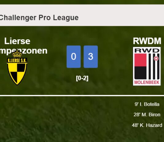 RWDM conquers Lierse Kempenzonen 3-0
