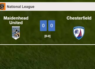 Maidenhead United stops Chesterfield with a 0-0 draw
