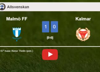 Malmö FF overcomes Kalmar 1-0 with a goal scored by I. Kiese. HIGHLIGHTS