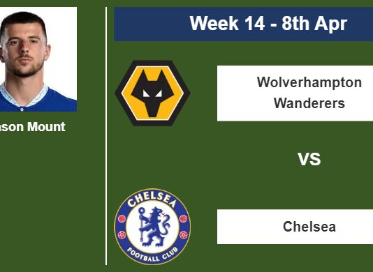 FANTASY PREMIER LEAGUE. Mason Mount statistics before facing Wolverhampton Wanderers on Saturday 8th of April for the 14th week.