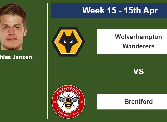 FANTASY PREMIER LEAGUE. Mathias Jensen statistics before facing Wolverhampton Wanderers on Saturday 15th of April for the 15th week.