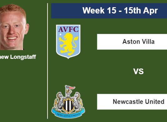 FANTASY PREMIER LEAGUE. Matthew Longstaff statistics before facing Aston Villa on Saturday 15th of April for the 15th week.