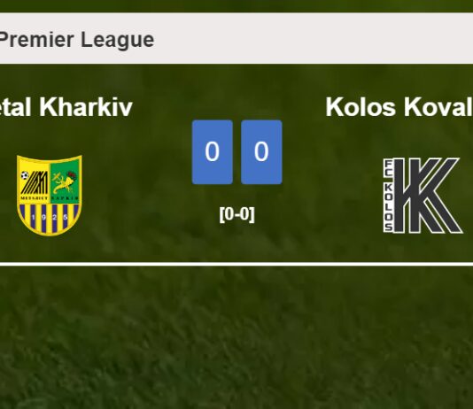 Metal Kharkiv draws 0-0 with Kolos Kovalivka with Maksym Pryadun missing a penalt
