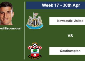 FANTASY PREMIER LEAGUE. Mohamed Elyounoussi stats before  Newcastle United on Sunday 30th of April for the 17th week.