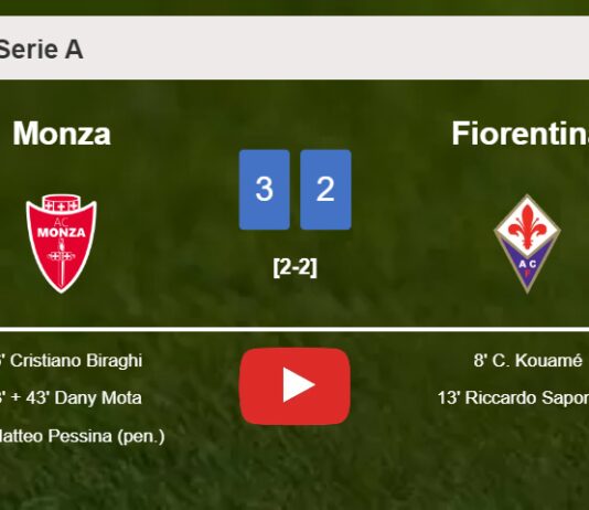 Monza overcomes Fiorentina after recovering from a 0-2 deficit. HIGHLIGHTS