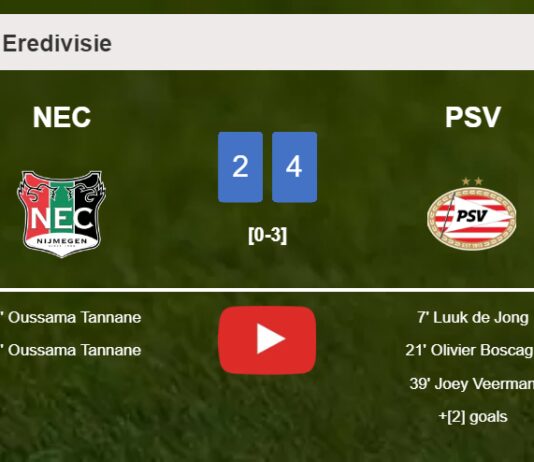 PSV conquers NEC 4-2. HIGHLIGHTS