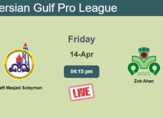 How to watch Naft Masjed Soleyman vs. Zob Ahan on live stream and at what time