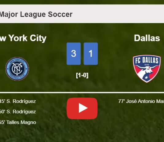 New York City tops Dallas 3-1. HIGHLIGHTS