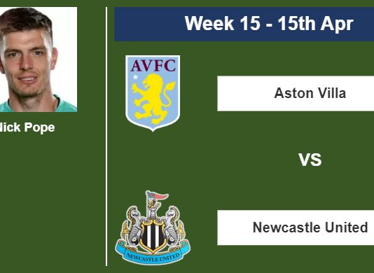 FANTASY PREMIER LEAGUE. Nick Pope statistics before facing Aston Villa on Saturday 15th of April for the 15th week.