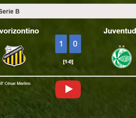 Novorizontino conquers Juventude 1-0 with a goal scored by C. Martins. HIGHLIGHTS