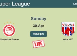 How to watch Olympiakos Piraeus vs. Volos NFC on live stream and at what time