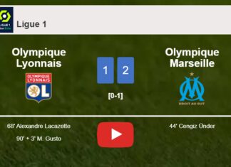 Olympique Marseille steals a 2-1 win against Olympique Lyonnais. HIGHLIGHTS