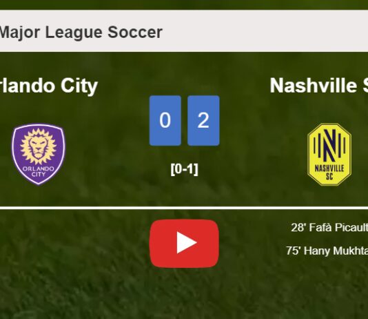 Nashville SC conquers Orlando City 2-0 on Sunday. HIGHLIGHTS