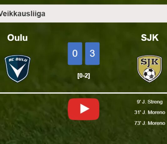 SJK prevails over Oulu 3-0. HIGHLIGHTS